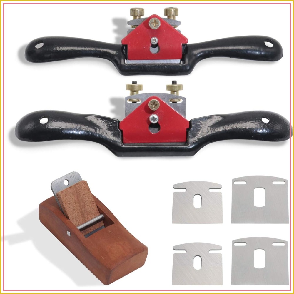 Spokeshave Flat - 2pcs Adjustable Spokeshave with Flat Base,