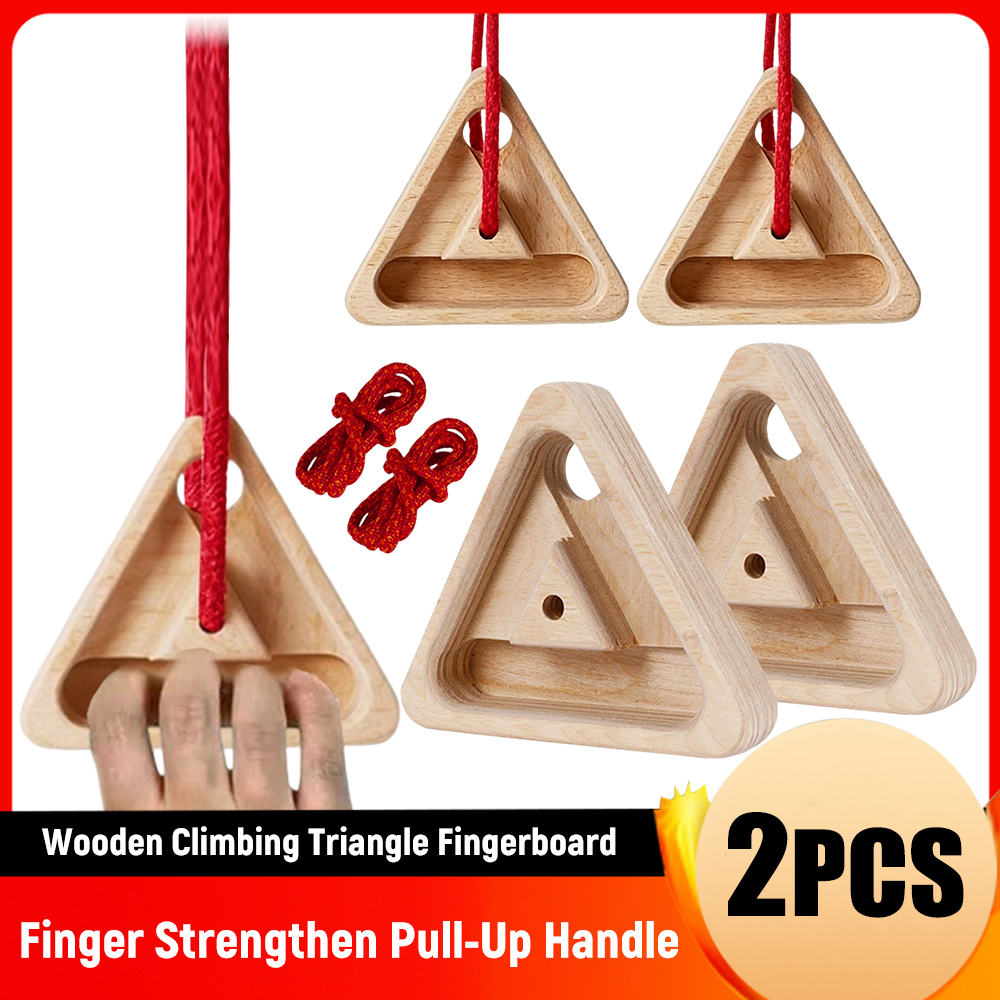 Woodworking Boards - 2PCS Wooden Climbing Triangle Fingerboard Multifunctional
