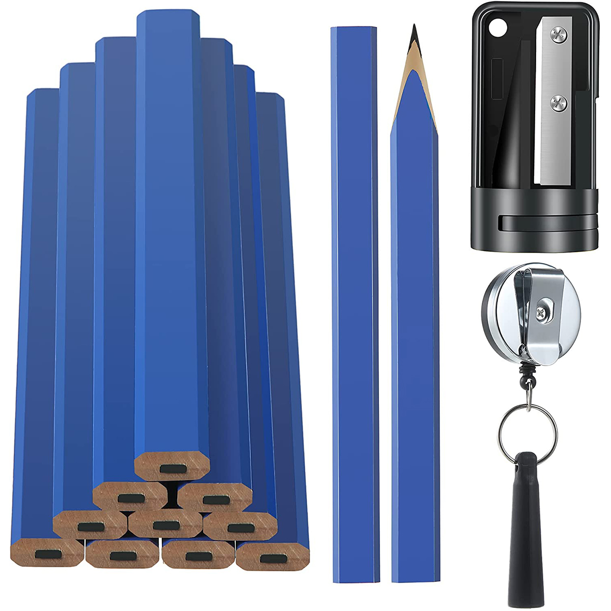 12Pcs Octagonal Square Pencil  - Woodworking Classes บทวิจารณ์และราคา