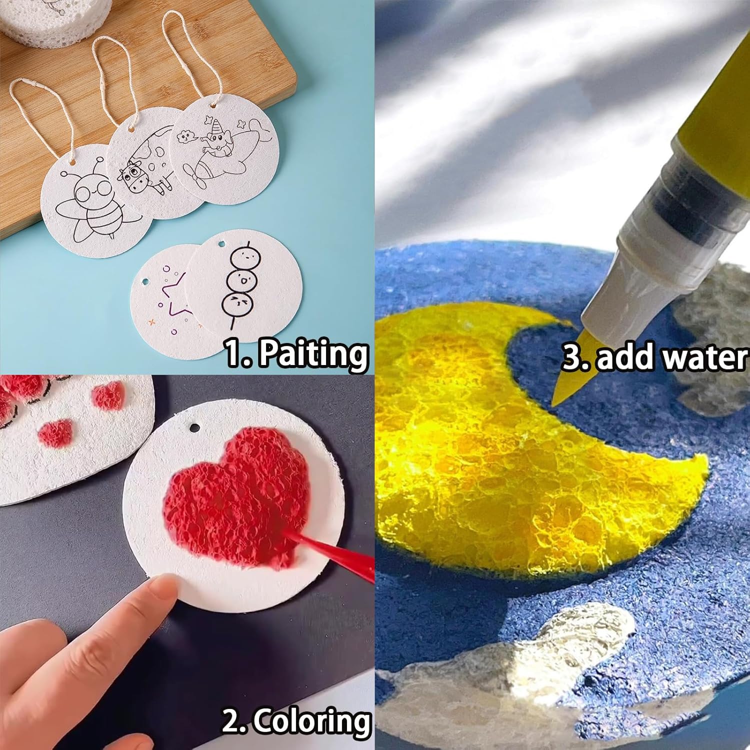 3D Puffy Foam Texture Painting - Woodworking Boards บทวิจารณ์และราคา