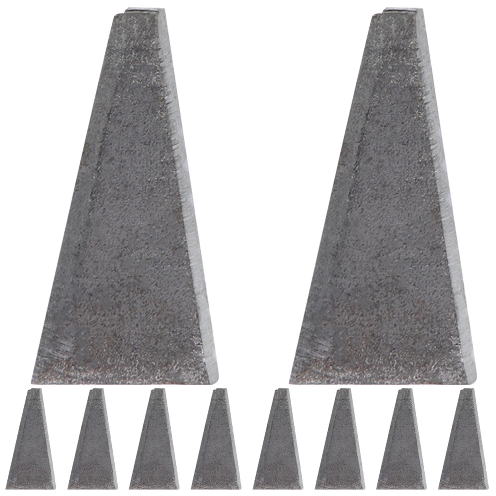 10pcs Axe Wedge Triangular Ham - Wooden Mallet Carving บทวิจารณ์และราคา