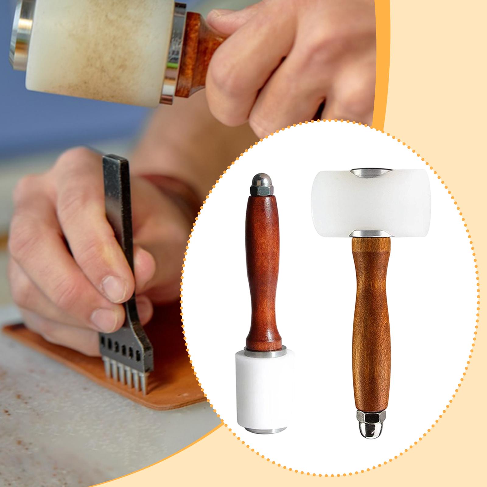 Leather Carving Hammer Sturdy  - Wooden Mallet Carving บทวิจารณ์และราคา