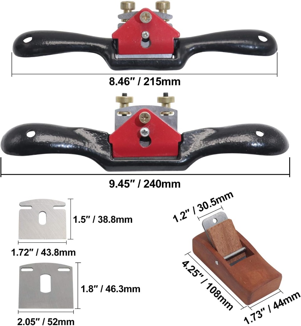 2pcs Adjustable Spokeshave wit - Spokeshave Flat บทวิจารณ์และราคา