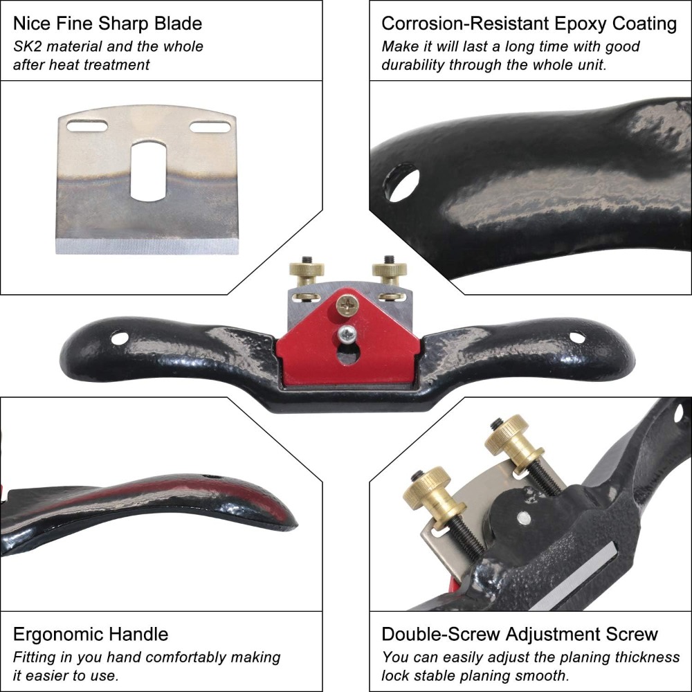 2pcs Adjustable Spokeshave wit - Spokeshave Flat บทวิจารณ์และราคา