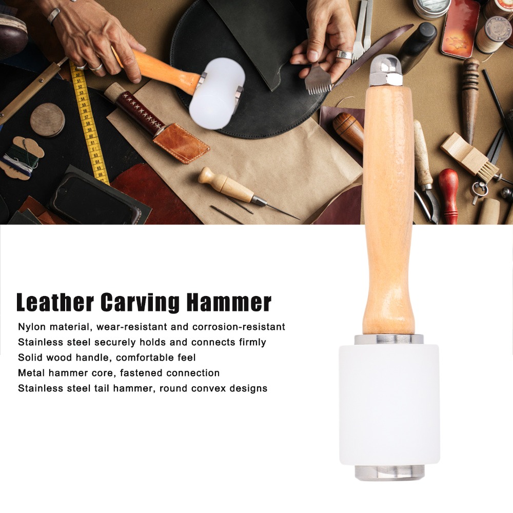Multiple Materials Leather Car - Wooden Mallet Carving บทวิจารณ์และราคา