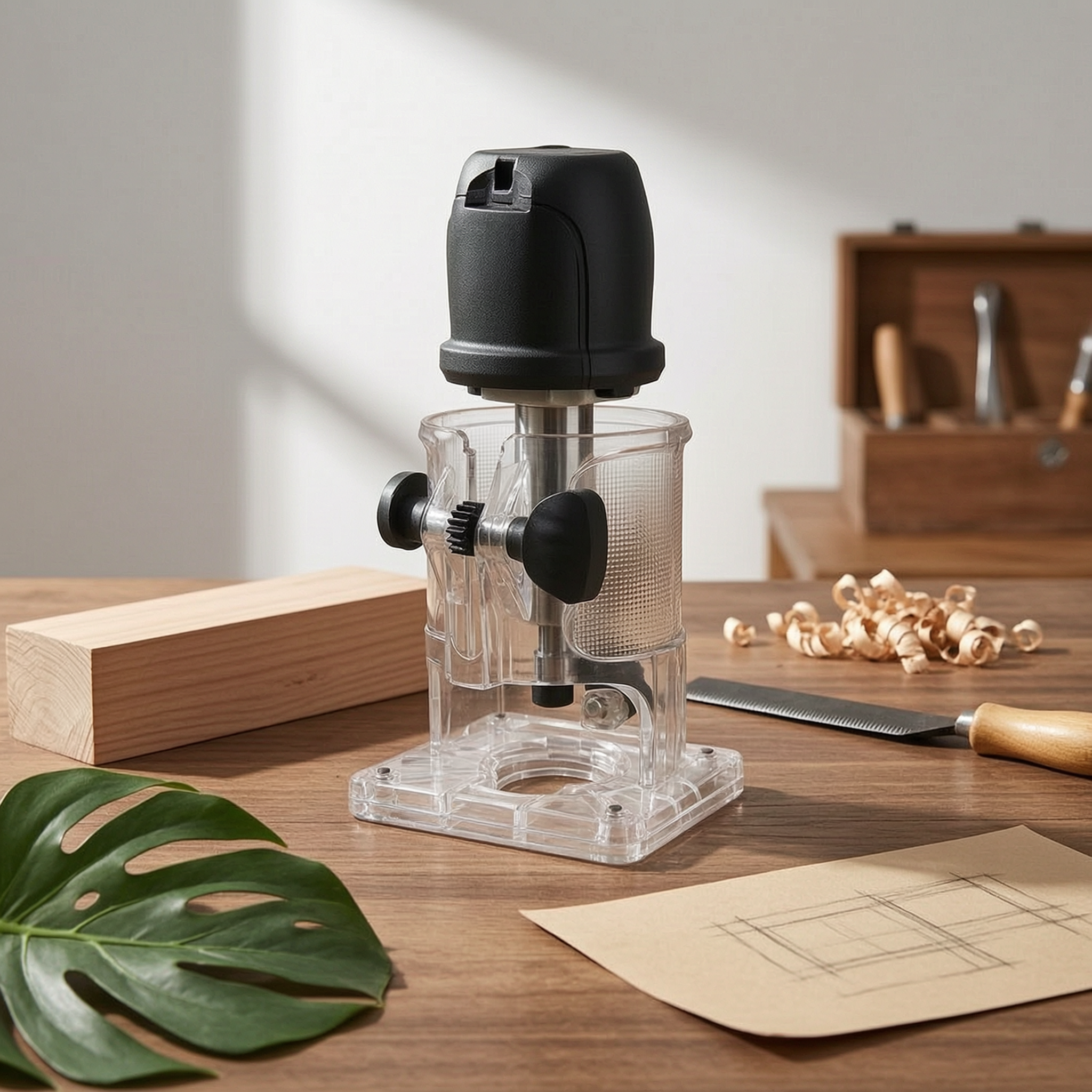 Transparent Trimmer Router Gua - Woodworking Router บทวิจารณ์และราคา