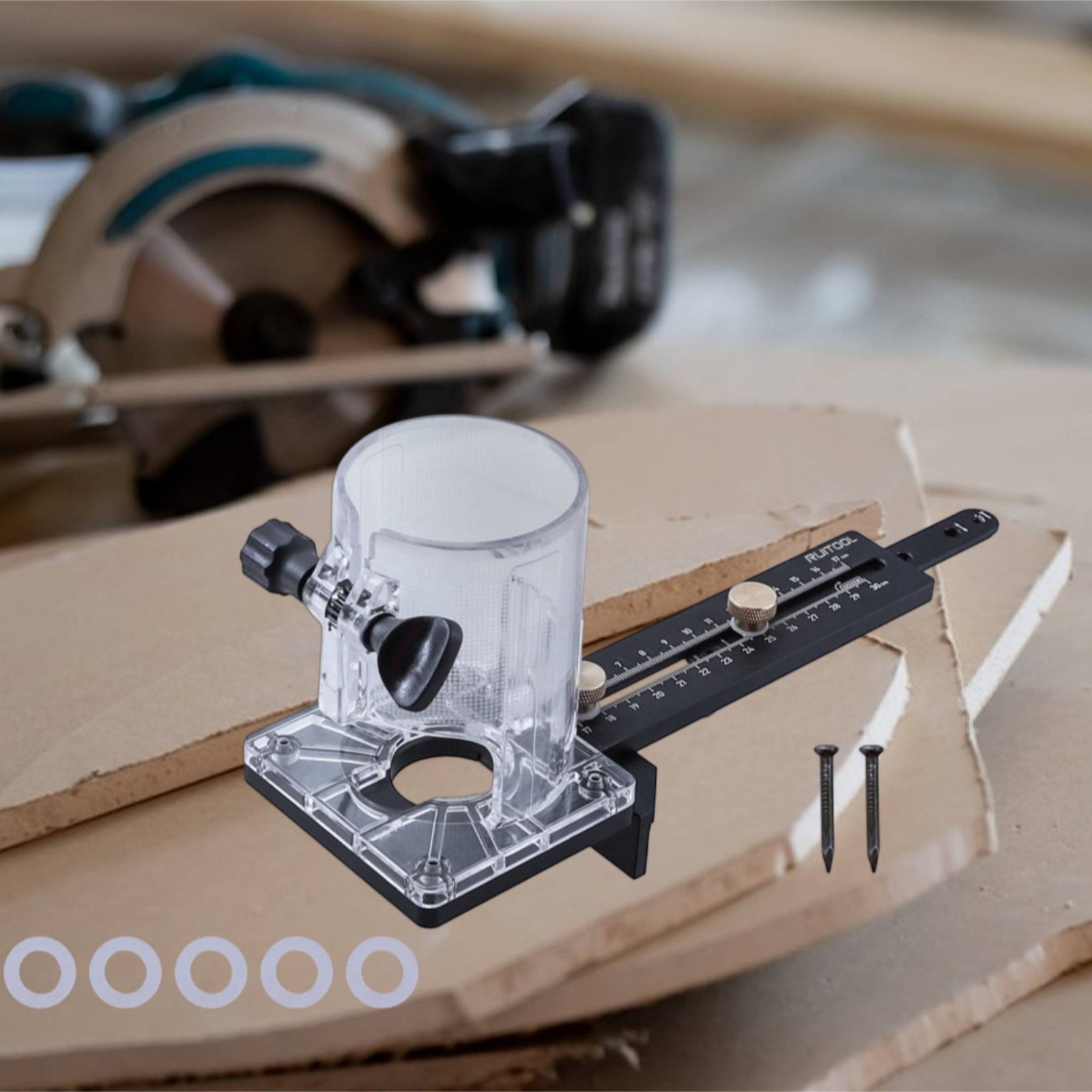 Router Circle Cutting Jig Mult - Woodworking Router บทวิจารณ์และราคา