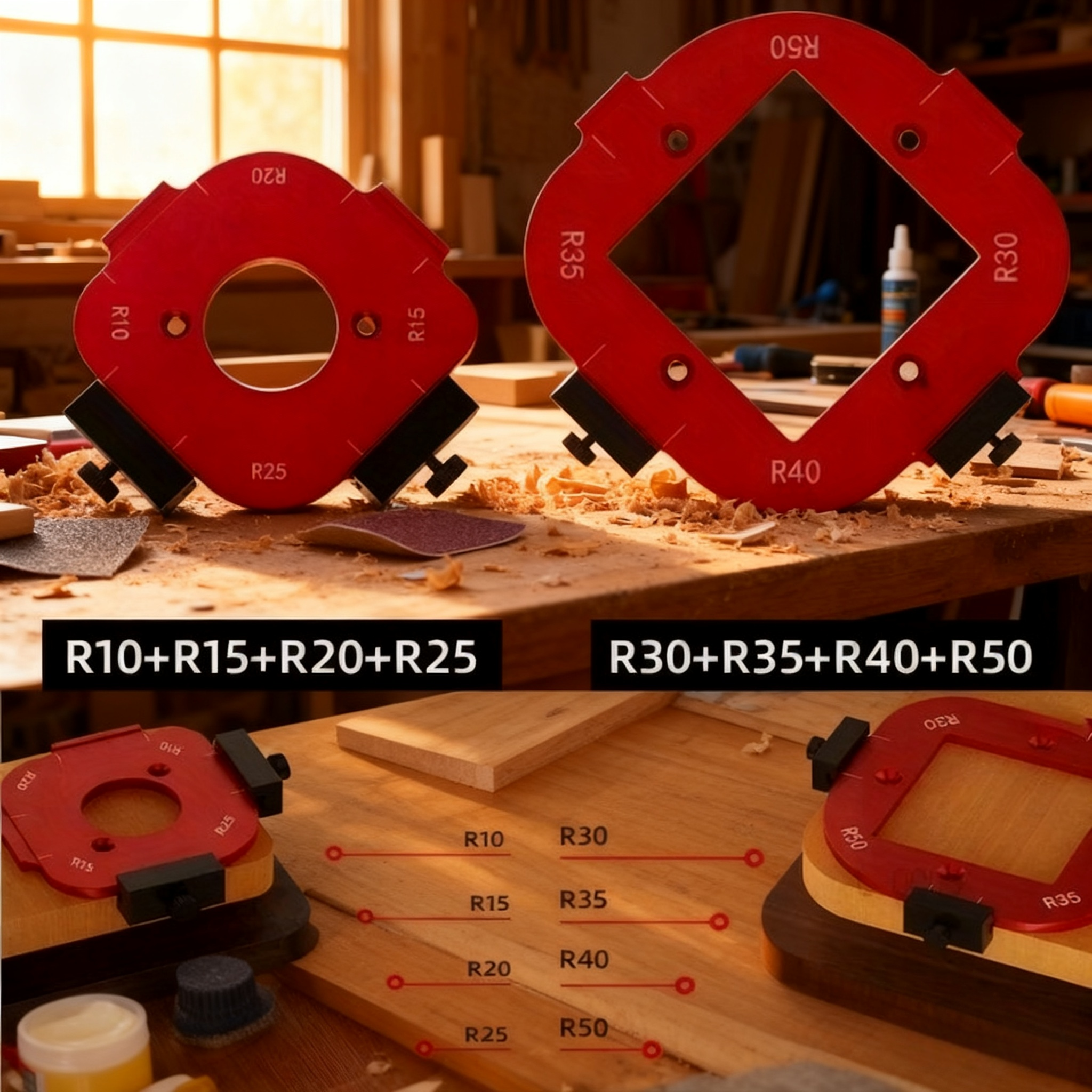 2pcs Woodworking Router Corner - Woodworking Router บทวิจารณ์และราคา