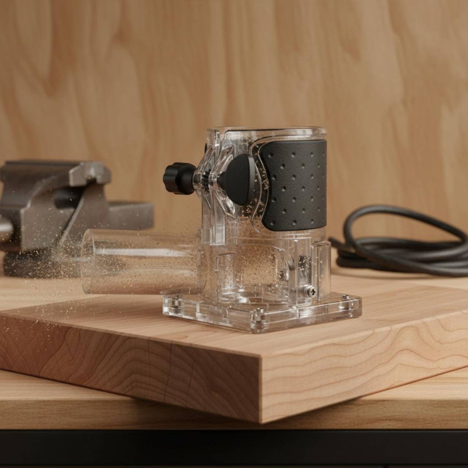 Transparent Router Dust Hood W - Woodworking Router บทวิจารณ์และราคา